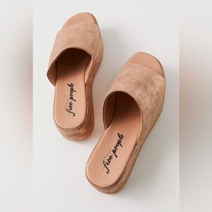 Free People Harbor Flatform Sandals (Rose Gold Size 9)